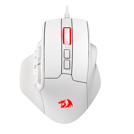 Redragon M811 Aatrox MMO Gaming Mouse, 15 Programmable Buttons Wired RGB Gamer Mouse w/ Ergonomic Natural Grip Build, 10 Side Macro Keys, Software Supports DIY Keybinds & Backlit