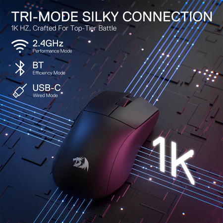 Redragon M916 PRO 3-Mode Wireless Gaming Mouse