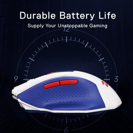 Redragon M994 Wireless Bluetooth Gaming Mouse, 26000 DPI Wired/Wireless Gamer Mouse w/ 3-Mode Connection, BT & 2.4G Wireless, 6 Macro Buttons, Durable Power Capacity for PC/Mac/Laptop