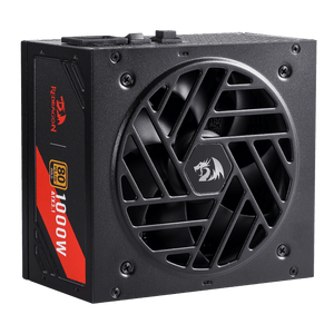 Redragon RGMS-1000W PRO 80+ Gold 1000 Watt Power Supply w/Upgraded ATX 3.1 & PCIe 5.1 Fully Modular, Compact 150mm Size, Smart ECO Low Noise Fan, 100% Japanese Capacitors, Full Mod Cables