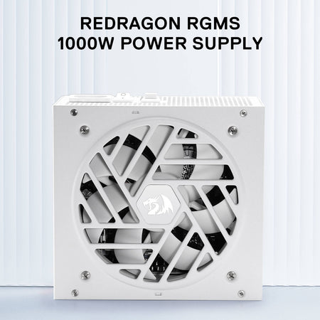 Redragon RGMS-1000W PRO 80+ Gold 1000 Watt Power Supply w/Upgraded ATX 3.1 & PCIe 5.1 Fully Modular, Compact 150mm Size, Smart ECO Low Noise Fan, 100% Japanese Capacitors, Full Mod Cables