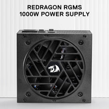 Redragon RGMS-1000W PRO 80+ Gold 1000 Watt Power Supply w/Upgraded ATX 3.1 & PCIe 5.1 Fully Modular, Compact 150mm Size, Smart ECO Low Noise Fan, 100% Japanese Capacitors, Full Mod Cables