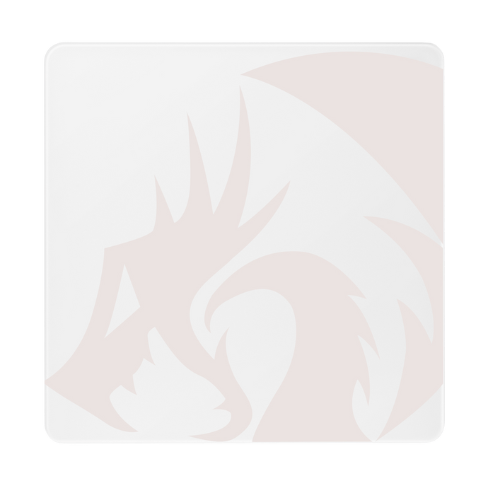 Redragon PG1M Glass Mouse Pad - Ultra-Smooth Precision Surface with Non-Slip Base, Easy to Clean, Hard Mousepad for Gaming - 330 x 330 x 3.7mm, White