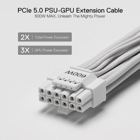 Redragon PSU007 Premium 600W PCI-e 5.0 GPU Power Cable