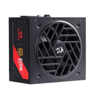 Redragon RGPS-850W PRO 80+ Gold 850 Watt Power Supply w/Upgraded ATX 3.1 & PCIe 5.1 Fully Modular, Compact 160mm Size, Smart ECO Low Noise Fan, 100% Japanese Capacitors, Full Mod Cables, black| show