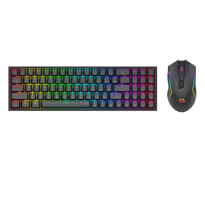 Redragon BS136 Gaming Keyboard & Mouse Combo, 75% K628 Tri-Mode Wireless RGB Mechanical Keyboard and 8000 DPI Gamer Mouse Bundle