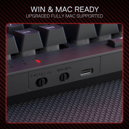 Redragon S142 Wireless Gaming Keyboard & Mouse Combo, 98 Keys K515 PRO Wireless RGB Membrane Keyboard and 4800 DPI Wireless M693 PRO Gaming Mouse Bundle