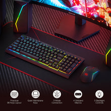 Redragon S142 Wireless Gaming Keyboard & Mouse Combo, 98 Keys K515 PRO Wireless RGB Membrane Keyboard and 4800 DPI Wireless M693 PRO Gaming Mouse Bundle