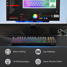 Redragon K707 PRO 80% Wireless Mechanical Gaming Keyboard, Gasket-Mount TKL with Tri-Mode Connectivity (USB-C, Bluetooth 3.0/5.0, 2.4GHz), Custom Mint Mambo Linear Switches, 5-Layer Noise Dampening, Side-Printed Black Gradient PBT Keycaps, RGB Backlit