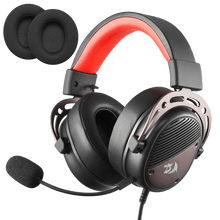 Redragon H730 USB Wired Gaming Headset - 53mm Drivers, 360° Spatial Sound, Detachable Noise-Canceling Microphone, Magnetic Replaceable Ear Cushions, Over-Ear Headphones Works for PC/PS4/PS5