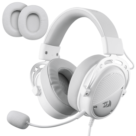 Redragon H730 USB Wired Gaming Headset - 53mm Drivers, 360° Spatial Sound, Detachable Noise-Canceling Microphone, Magnetic Replaceable Ear Cushions, Over-Ear Headphones Works for PC/PS4/PS5