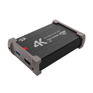 Redragon VC321 4K Video Capture Card, USB 3.0 1080p 60fps Video Capture, 4K HDMI Pass-Through, Zero-Latency Streaming, Compatible with Windows/Mac, Game Capture for PS5, Xbox, NS, DSLR, OBS