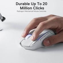 Redragon M810 Pro Wireless Gaming Mouse, 10000 DPI Wired/Wireless Gamer Mouse w/ Rapid Fire Key, 8 Macro Buttons, 45-Hour Durable Power Capacity and RGB Backlit for PC/Mac/Laptop