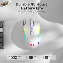 Redragon M810 Pro Wireless Gaming Mouse, 10000 DPI Wired/Wireless Gamer Mouse w/ Rapid Fire Key, 8 Macro Buttons, 45-Hour Durable Power Capacity and RGB Backlit for PC/Mac/Laptop