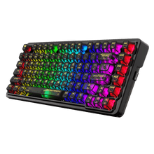 Redragon K649 PRO 78% Wireless Gasket RGB Gaming Keyboard, 3-Modes 82 Keys Full-Transparent Hot-Swap Compact Mechanical Keyboard w/Upgraded Socket, Sound Absorbing Foams, Translucent Custom Switch