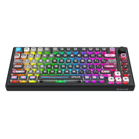 URANUS PRO 82 K732MC-RGB-PRO 3 Modes Connection Aluminum Alloy Body Mechanical Keyboard