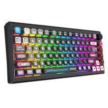 URANUS PRO 82 K732MC-RGB-PRO 3 Modes Connection Aluminum Alloy Body Mechanical Keyboard