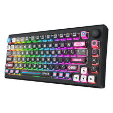 URANUS PRO 82 K732MC-RGB-PRO 3 Modes Connection Aluminum Alloy Body Mechanical Keyboard