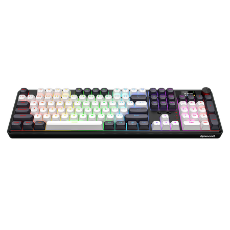 Redragon K761WB-RGB-PRO 3-Modes 104 Gasket Mechanical Keyboard with LCD Display