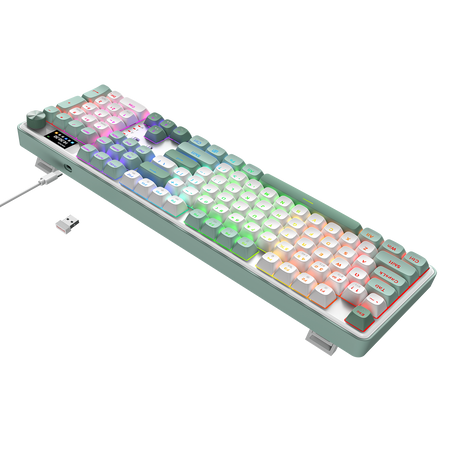 Redragon K761WG-RGB-PRO 3-Modes 104 Gasket Mechanical Keyboard with LCD Display