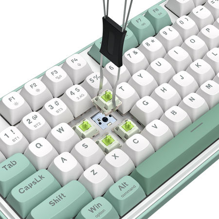 Redragon K761WG-RGB-PRO 3-Modes 104 Gasket Mechanical Keyboard with LCD Display