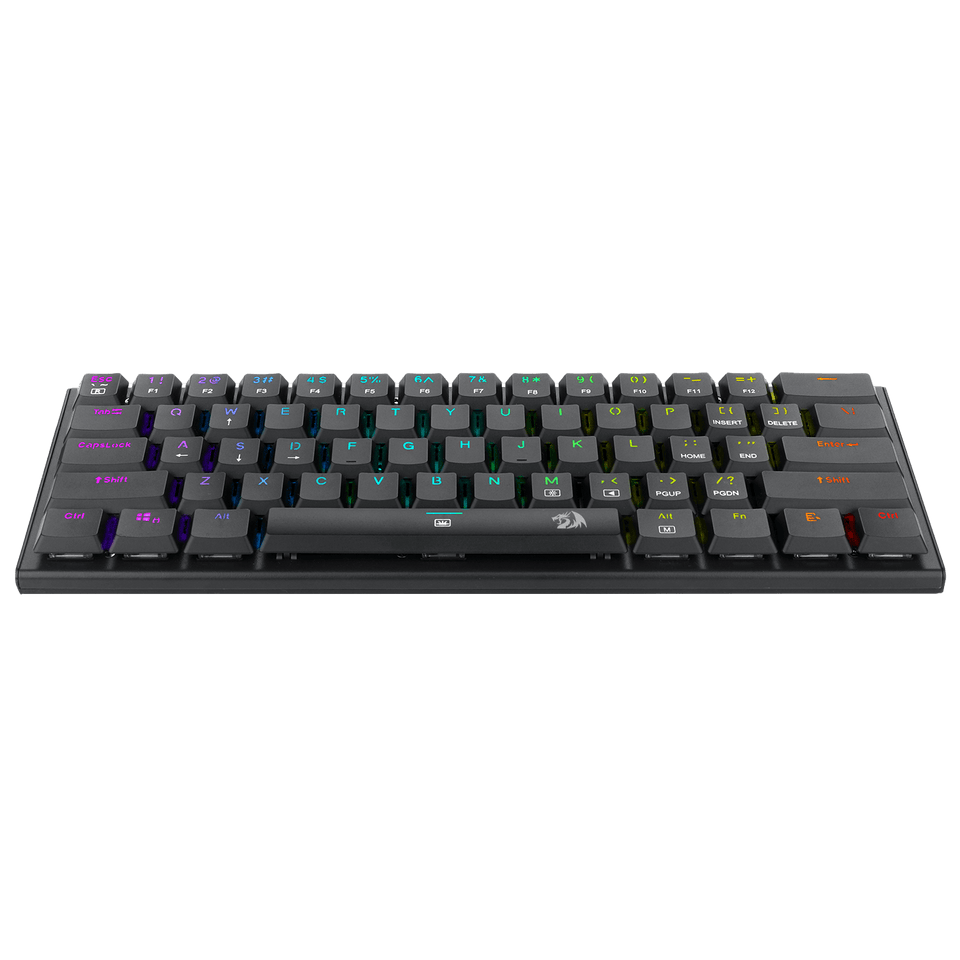 Redragon K630 Dragonborn 60% Wired RGB Gaming Keyboard, 61 Keys Compact  Mechanical Keyboard with Tactile Brown Switch, Pro Driver Support, White