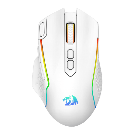 Redragon M810 Pro Wireless Gaming Mouse, 10000 DPI Wired/Wireless Gamer Mouse w/ Rapid Fire Key, 8 Macro Buttons, 45-Hour Durable Power Capacity and RGB Backlit for PC/Mac/Laptop