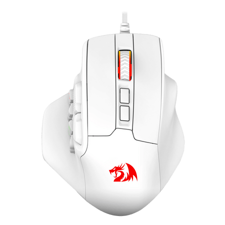 Redragon M811 Aatrox MMO Gaming Mouse, 15 Programmable Buttons Wired RGB Gamer Mouse w/ Ergonomic Natural Grip Build, 10 Side Macro Keys, Software Supports DIY Keybinds & Backlit