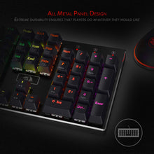Redragon K556-US RGB LED Kabelgebundene Mechanische Gaming Tastatur Mit Hintergrundbeleuchtung, Aluminium Tastatur, 104 Tasten Anti-Ghosting, für Windows, Laptop, PC, Notebook (QWERTY Layout, Schwarz)