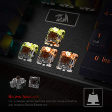 Redragon K556-US RGB LED Kabelgebundene Mechanische Gaming Tastatur Mit Hintergrundbeleuchtung, Aluminium Tastatur, 104 Tasten Anti-Ghosting, für Windows, Laptop, PC, Notebook (QWERTY Layout, Schwarz)