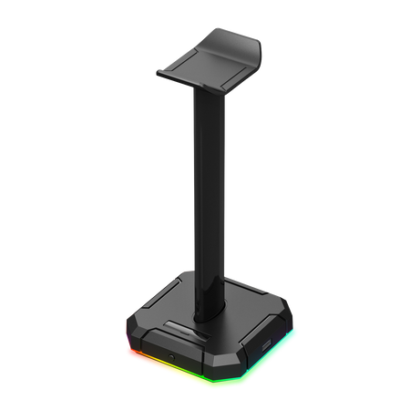 Redragon HA300 Scepter Pro Headset Stand RGB Backlit Gaming Headphone Stand with Supporting Bar