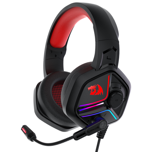 Redragon H230 Ajax RGB Wired Gaming Headset, Dynamic RGB Backlight