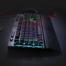 Redragon K512 SHIVA RGB Membrane Gaming Keyboard with Multimedia Keys, 6 Extra On-Board Macro Keys, Dedicated Media Control, Detachable Wrist Rest
