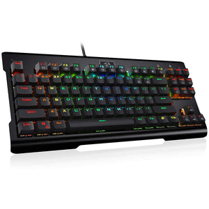 Redragon K561-US VISNU RGB Mechanical Gaming Keyboard 87 Keys Compact Gaming Keyboard, Outemu Blue Switches (QWERTY-Layout)