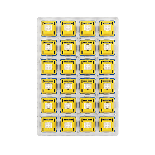 Redragon A113 Bullet-B Tactile Mechanical Switch, Hot-Swappable DIY Keyboard Clicky Switch Mod, 50 Million Click(24 pcs Switches, Keycap + Switch Puller)