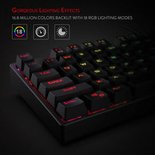 Redragon K582-BA USB QWERTY Mechanische Gaming Tastatur & M711 Cobra Gaming Maus Combo, 10.000 DPI, 7 Programmierbare Tasten, RGB Beleuchtete Tastatur, Schwarz