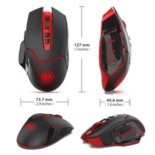 Redragon M690-1 Wireless Gaming Mouse with DPI Shifting, 2 Side Buttons, 2400 DPI, Ergonomic Design, 7 Buttons-Black