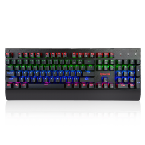 Redragon K557 RGB Backlit Waterproof Mechanical Gaming Keyboard with Blue Switches, Anti-ghosting 104 Keys