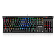 Redragon K580-PRO RGB Backlit Mechanical Gaming Keyboard 104 Keys Anti-ghosting with Macro Keys & Dedicated Media Controls, Onboard Macro Recording (Optical Blue Switches)