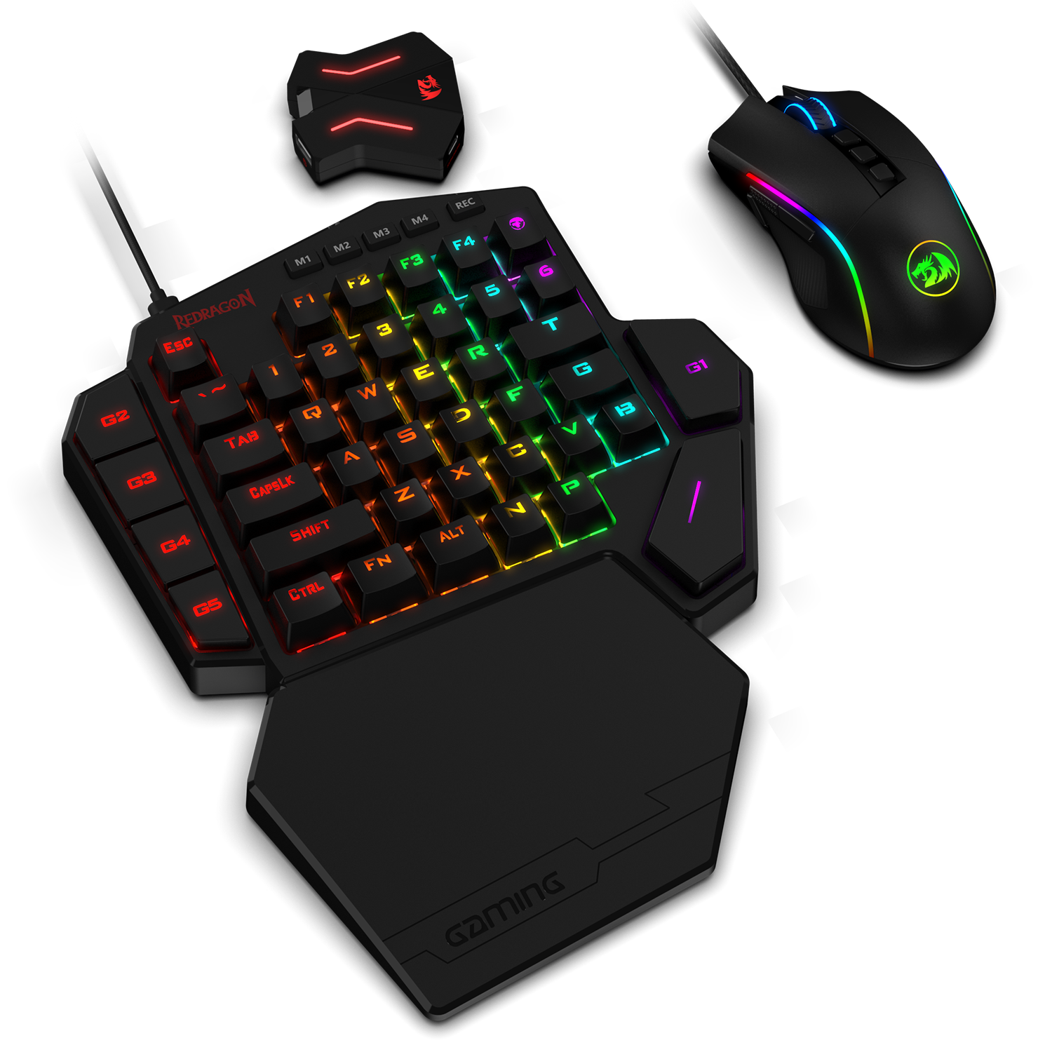 Skorpe Forbipasserende kunst Redragon K585 One-handed Gaming Keyboard and M721-Pro Mouse Combo with  GA200 Converter for Xbox One, PS4, Switch, PS3 and PC, Blue Switch –  REDRAGON ZONE