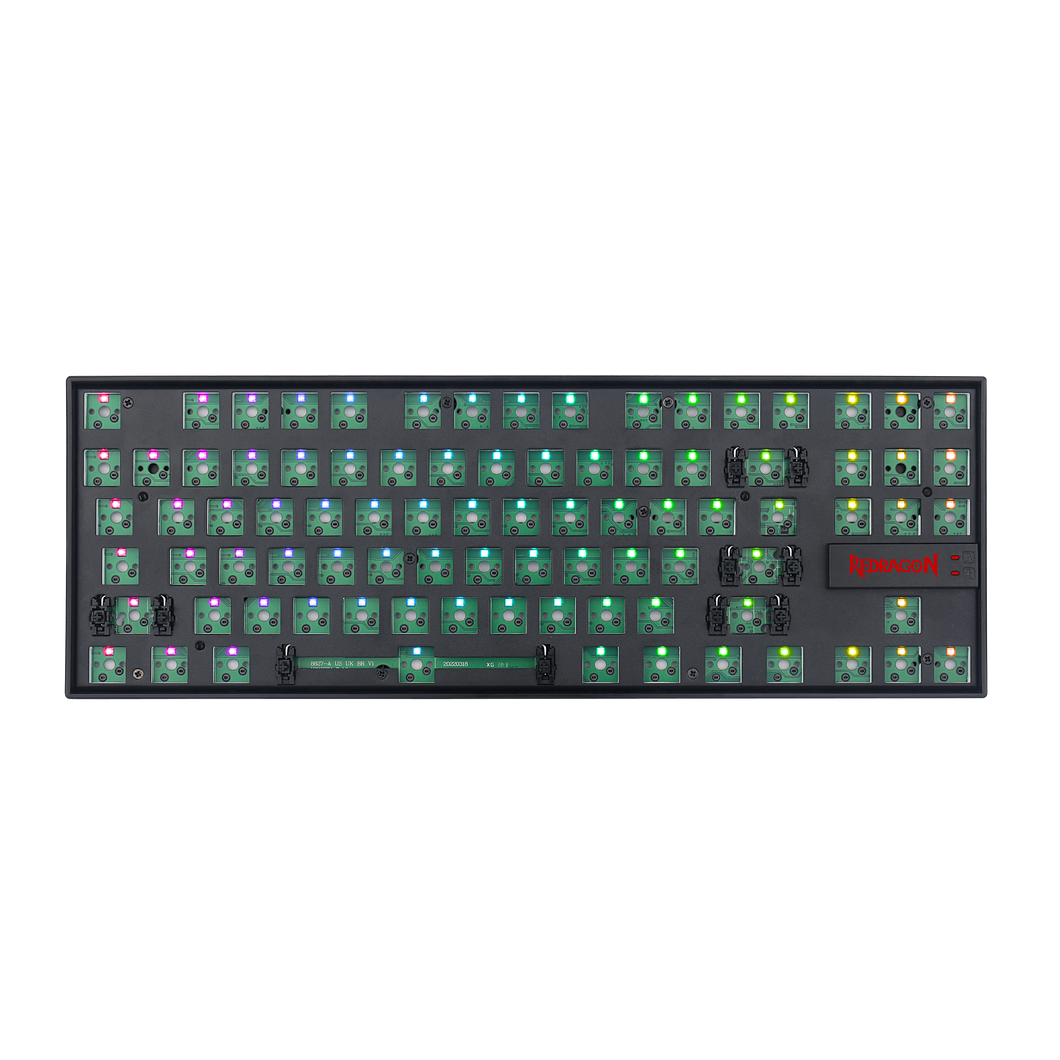 Redragon BBK552 Barebone DIY RGB Backlit Mechanical Gaming Keyboard