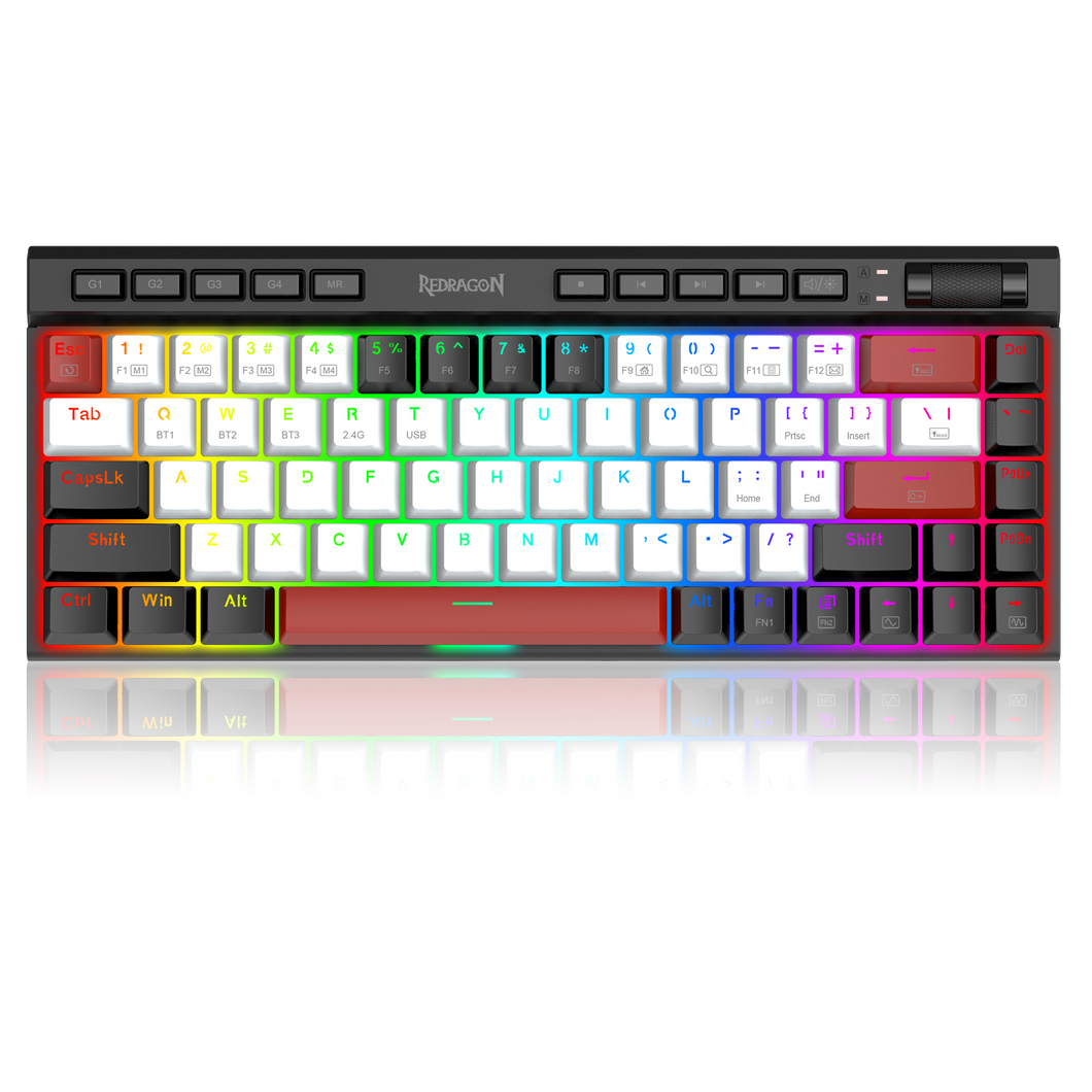 Redragon Magic-wand Mini  K635WBR-RGB-PRO BT5.0/3.0/2.4G/Type C wired 3 modes Mechanical Gaming Keyboard