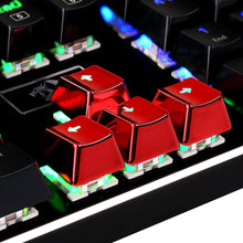 Redragon ABS Double Shot Injection Backlit Keycaps for Mechanical Switch Keyboards with Key Puller (Electroplated Red)