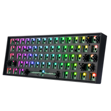 Redragon BBK530 Barebone DIY RGB Mechanical Keyboard, Bluetooth/2.4Ghz/Wired Tri-Mode Gaming Keyboard