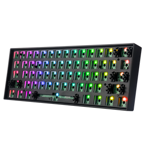 Redragon BBK530 Barebone DIY RGB Mechanical Keyboard, Bluetooth/2.4Ghz/Wired Tri-Mode Gaming Keyboard