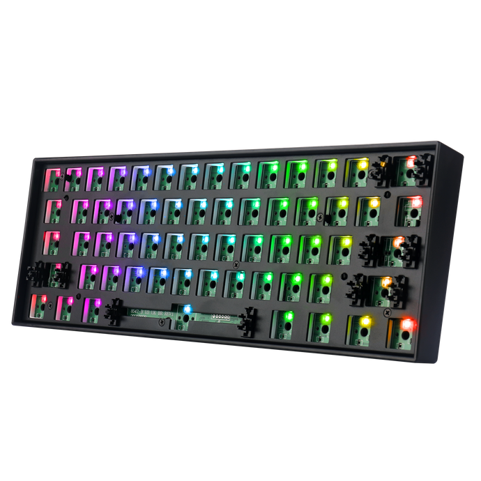Redragon BBK530 Barebone DIY RGB Mechanical Keyboard, Bluetooth/2.4Ghz/Wired Tri-Mode Gaming Keyboard