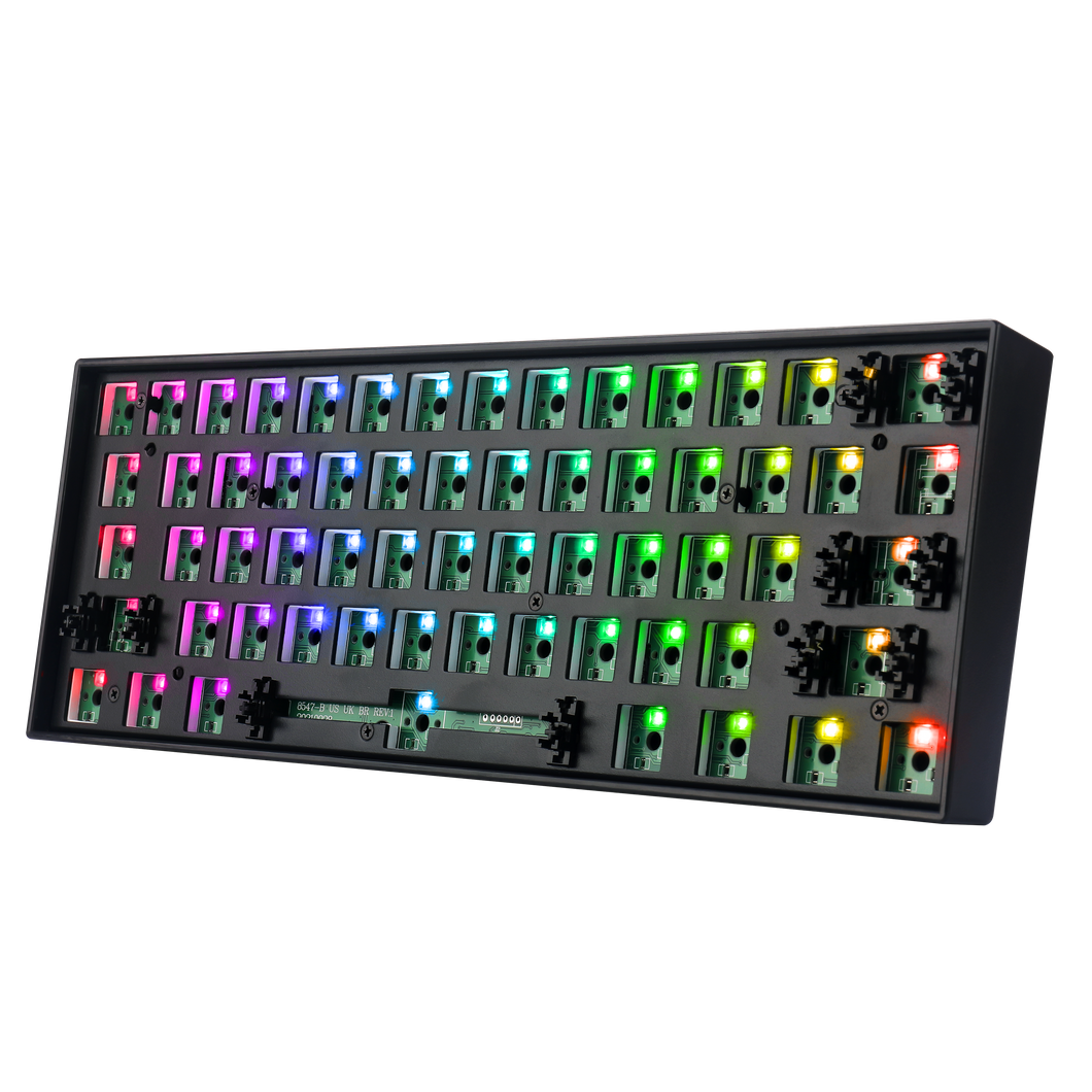 Redragon BBK530 Barebone DIY RGB Mechanical Keyboard, Bluetooth/2.4Ghz/Wired Tri-Mode Gaming Keyboard