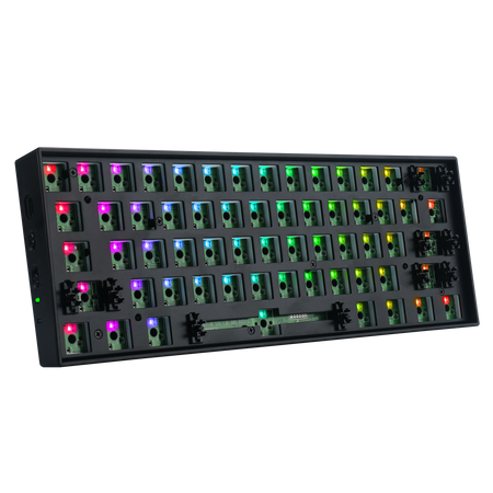 Redragon BBK530 Barebone DIY RGB Mechanical Keyboard, Bluetooth/2.4Ghz/Wired Tri-Mode Gaming Keyboard