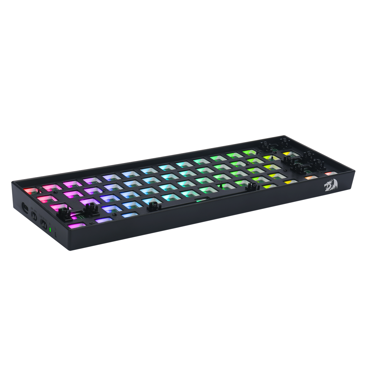 Redragon BBK530 Barebone DIY RGB Mechanical Keyboard, Bluetooth/2.4Ghz