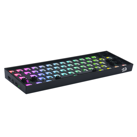 Redragon BBK530 Barebone DIY RGB Mechanical Keyboard, Bluetooth/2.4Ghz/Wired Tri-Mode Gaming Keyboard